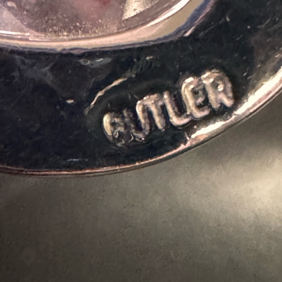 Elegant Butler necklace with big crystal and cz - Picture 4 of 6